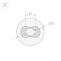 Профиль силиконовый WPH-FLEX-D22-360deg-S8-5m WHITE силикон (уп.5м) Arlight 045847