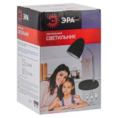 Светильник настольный N-116-Е27-40W-BK черн. ЭРА Б0047201