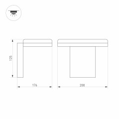 Светильник LGD-TENT-WALL-9W Warm3000 (GR 110 deg 230В) (IP65 металл 3 года) Arlight 029977