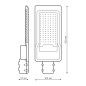 Светильник светодиодный Avenue 80Вт 3000К IP65 8000лм 190-250В 420х160х57мм ДКУ уличный консольный КСС Ш черн. GAUSS 629534180 Светильник светодиодный Avenue 80Вт 3000К IP65 8000лм 190-250В 420х160х57мм ДКУ уличный консольный КСС Ш черн. GAUSS 629534180
