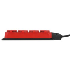 Удлинитель силовой UK-4e-3x1.5-5m-IP44(KG) с заземлением 4 розетки каучук 5м КГ 3х1.5кв.мм IP44 Эра Б0057585