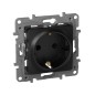Розетка 1-м СП Etika 16А IP31 250В 2P+E с заземл. защ. шторки немецк. стандарт винтов. клеммы механизм антрацит Leg 672622 Розетка 1-м СП Etika 16А IP31 250В 2P+E с заземл. защ. шторки немецк. стандарт винтов. клеммы механизм антрацит Leg 672622
