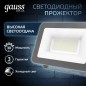 Прожектор светодиодный Qplus 30Вт 6500К IP65 3150лм 200-240В ДО графит. GAUSS 690511330