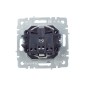 Розетка BRITE РСбш10-3-44-БрС 16А IP44 с заземл. защ. шторки с крышкой механизм сталь IEK BR-R16-16-44-K46