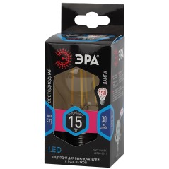 Лампа светодиодная филаментная F-LED-15W-840-E27 15Вт A60 грушевидная 4000К нейтр. бел. E27 Эра Б0046983