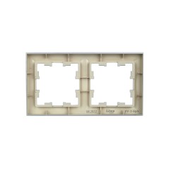 Рамка 2-м BRITE РУ-2-БрА алюм. IEK BR-M22-K47