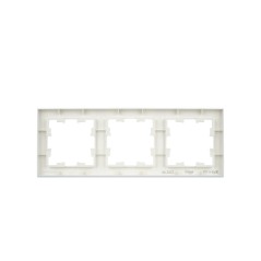 Рамка 3-м BRITE РУ-3-БрЖ жемчуж. IEK BR-M32-K36