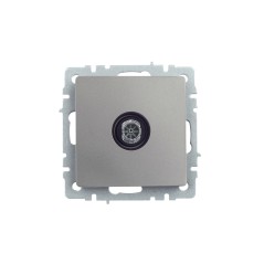 Розетка телевизионная оконечная TV СП Brite РТВ11-0-БрС механизм сталь IEK BR-A10-O-K46