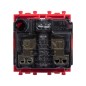 Розетка 1-м 2мод. Avanti "Красный квадрат" 16А IP20 2P+E защ. шторки красн. DKC 4401002 Розетка 1-м 2мод. Avanti "Красный квадрат" 16А IP20 2P+E защ. шторки красн. DKC 4401002