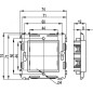 Каркас 1-м 2мод. Brava бел. RAL9016 DKC 75020W