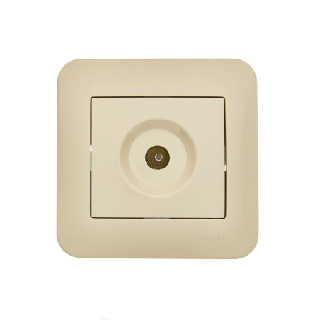 Розетка телевизионная проходная TV СП ASTI IP20 в сборе крем. LEZARD 7081-0303-129