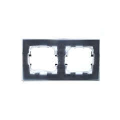 Рамка 2-м IP44 BRITE РУ-2-БрШ-44 шампань IEK BR-M22-44-K37