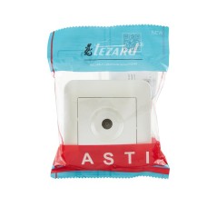 Розетка телевизионная проходная TV СП ASTI IP20 в сборе жемчуж./бел. перламутр. LEZARD 7081-3030-129
