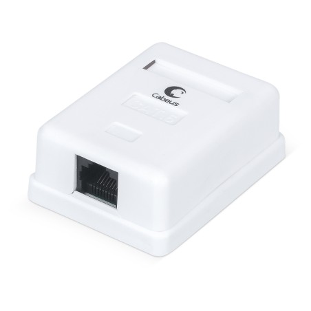 Розетка компьютерная WS-8P8C-Cat.6-1 RJ-45(8P8C) кат.6 одинарная внешняя Dual IDC Cabeus 7481c