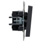 Выключатель 2-кл. СП BRITE ВС10-2-1-БрГ 10А с индик. механизм графит IEK BR-V20-1-10-K53
