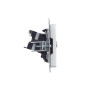 Розетка компьютерная + телевизионная 2-м Brite РТВ/РК12-БрА RJ45 кат.5E + TV механизм алюм. IEK BR-AK20-1-K47 Розетка компьютерная + телевизионная 2-м Brite РТВ/РК12-БрА RJ45 кат.5E + TV механизм алюм. IEK BR-AK20-1-K47