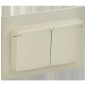 Розетка 2-м SKANDY 16А IP44 с крышкой в сборе SK-R12B беж. IEK SK-R26-16-44-K10-F