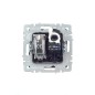 Розетка компьютерная + телевизионная 2-м Brite РТВ/РК12-БрЧ RJ45 кат.5E + TV механизм черн. IEK BR-AK20-1-K02