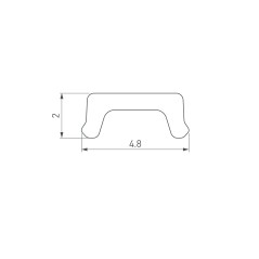 Коннектор выводной COB-MONO-8-2pin-STW-L120-X1 (IP20 пластик) Arlight 039282