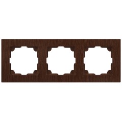 Рамка для розеток и выключателей Accent 6-503-10 на 3 поста СУ венге Intro Б0063794