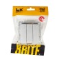 Выключатель 3-кл. СП BRITE ВС10-3-0-БрА 10А механизм алюм. IEK BR-V30-0-10-K47