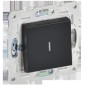 Выключатель проходной 1-кл. SKANDY 10А SK-V08Bl с индикацией черн. IEK SK-V12-1-10-K02
