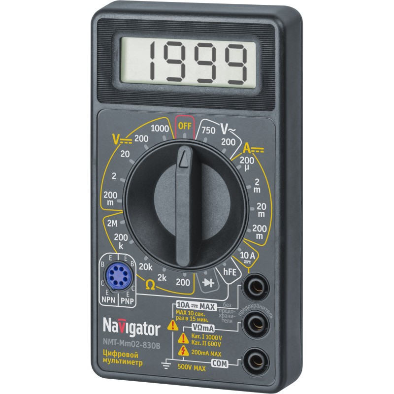 Мультиметр 82 430 NMT-Mm02-830B (830B) Navigator 82430 Мультиметр 82 430 NMT-Mm02-830B (830B) Navigator 82430
