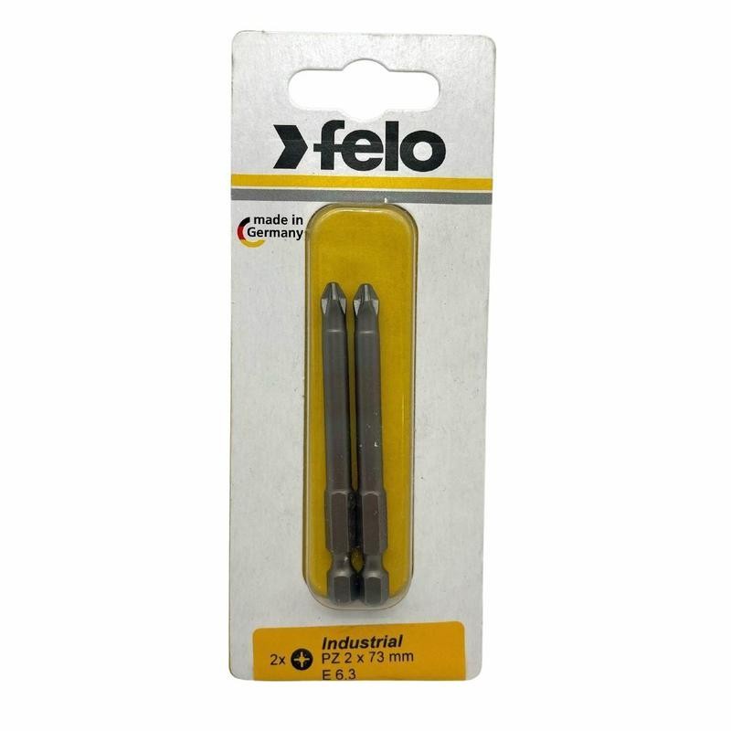 Бита крестовая PZ 2х73 Industrial (блист.2шт) FELO 03102736 Бита крестовая PZ 2х73 Industrial (блист.2шт) FELO 03102736