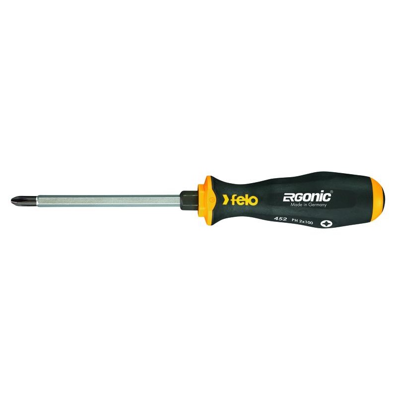 Отвертка Ergonic крестовая ударная PH 1х80 Felo 45210240 Отвертка Ergonic крестовая ударная PH 1х80 Felo 45210240