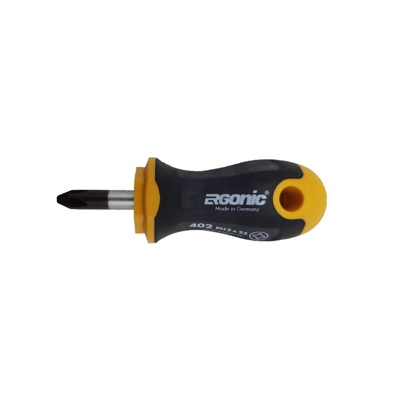 Отвертка крестовая Ergonic Stubby PH2х25 Felo 46202010