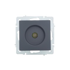 Розетка телевизионная оконечная TV 1-м СП Vesna механизм графит LEZARD 742-3488-130