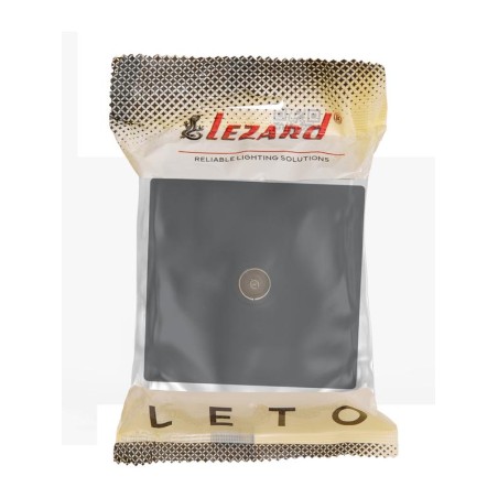 Розетка 1-мест. TV LETO проходная черн. бархат LEZARD 752-4200-129