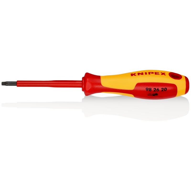 Отвертка Torx TX20 VDE 1000В L-185мм диэлектрическая Knipex KN-982620 Отвертка Torx TX20 VDE 1000В L-185мм диэлектрическая Knipex KN-982620