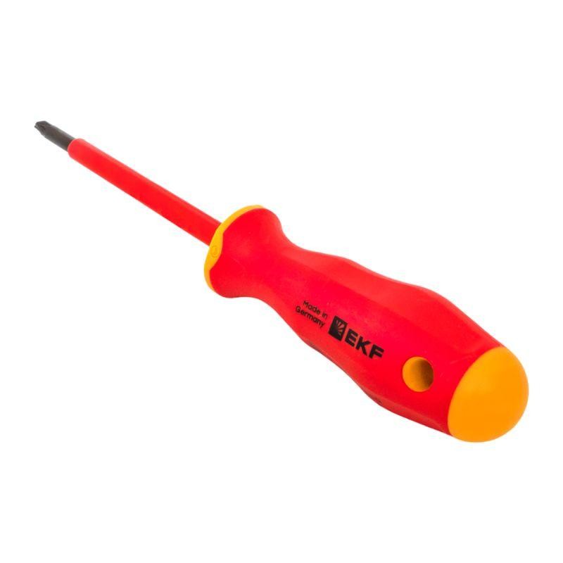 Отвертка Professional PZ-FL1х80мм VDE 1000В EKF pz-fl-1-80-pro-in Отвертка Professional PZ-FL1х80мм VDE 1000В EKF pz-fl-1-80-pro-in