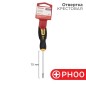 Отвертка крестовая PH 00х75мм двухкомпонентная рукоятка Rexant 12-6401