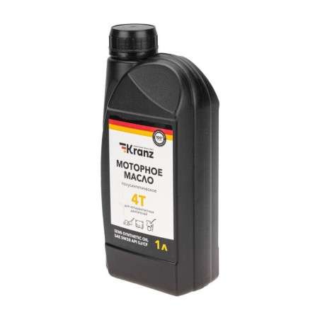 Масло моторное полусинтетическое для 4х-тактных двигателей SAE 5W30 1л Kranz KR-16-1299