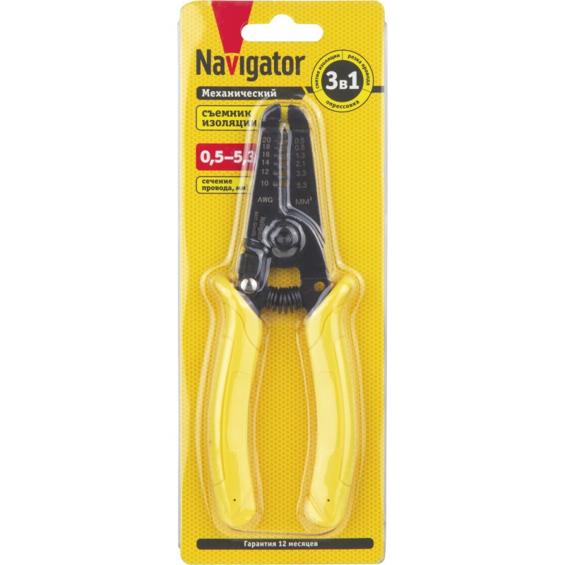 Съемник изоляции 95 165 NHT-Sim05-3v1 NAVIGATOR 95165 Съемник изоляции 95 165 NHT-Sim05-3v1 NAVIGATOR 95165