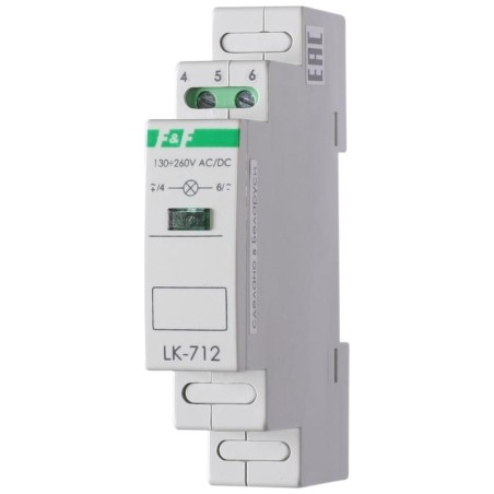 Указатель напряжения LK-712 (сигнализация наличия 1ф 35мм 230В IP20 монтаж на DIN-рейке) F@F EA04.007.001