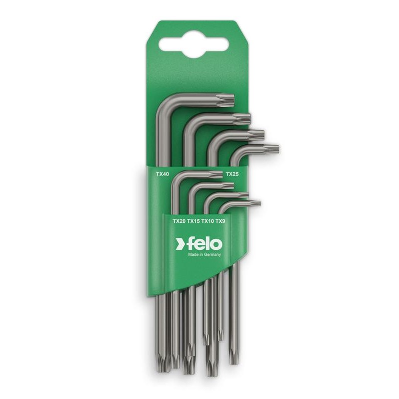 Набор ключей шестигранных Г-образ. 8шт Torx T9-T40 Felo 34888811 Набор ключей шестигранных Г-образ. 8шт Torx T9-T40 Felo 34888811