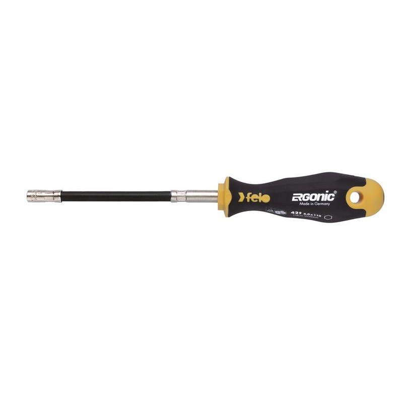 Отвертка Ergonic с гибким стержнем торцевой ключ 5.0х170 Felo 42905040 Отвертка Ergonic с гибким стержнем торцевой ключ 5.0х170 Felo 42905040