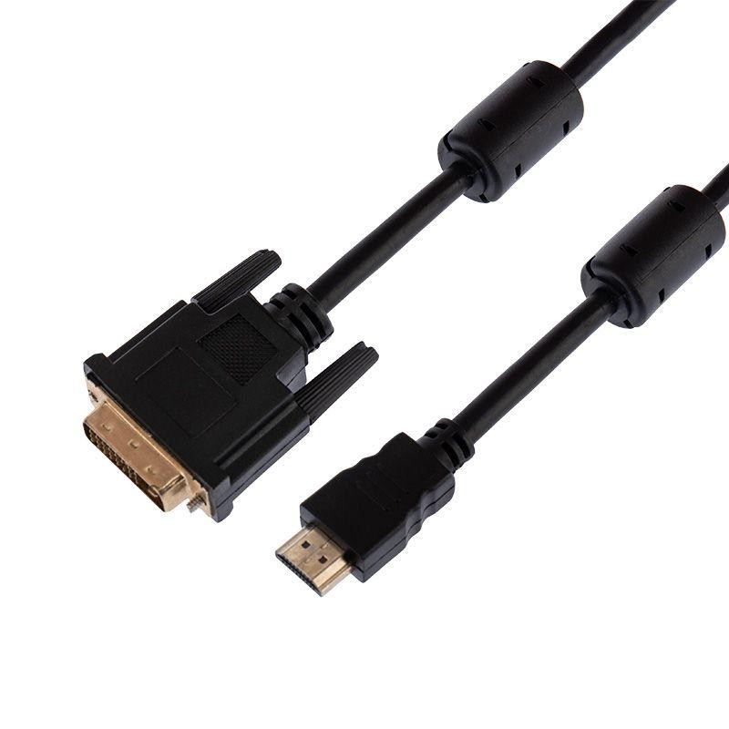 Шнур HDMI-DVI-D gold 7м с фильтрами Rexant 17-6307 Шнур HDMI-DVI-D gold 7м с фильтрами Rexant 17-6307