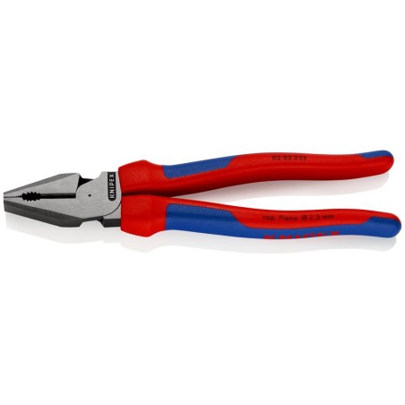 Плоскогубцы комбинированные особой мощности L-225мм черн. Knipex KN-0202225
