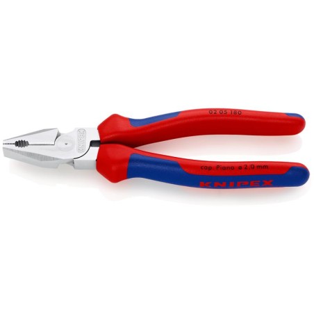 Плоскогубцы комбинированные особой мощности L-180мм хром. Knipex KN-0205180