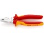 Плоскогубцы комбинированные особой мощности VDE L-180мм хром. Knipex KN-0206180