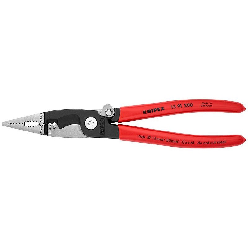 Клещи электромонтажные 6-в-1 L-200мм Knipex KN-1391200