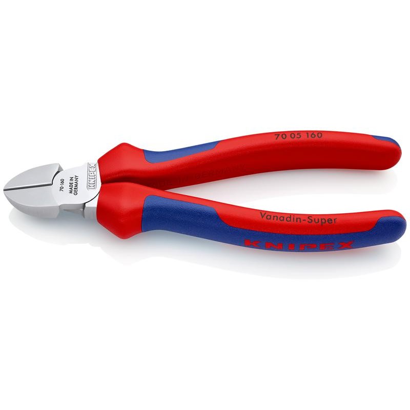 Бокорезы L-160мм твердость кромок 62 HRC хром. Knipex KN-7005160SB Бокорезы L-160мм твердость кромок 62 HRC хром. Knipex KN-7005160SB