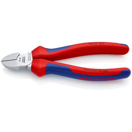 Бокорезы L-160мм твердость кромок 62 HRC хром. Knipex KN-7005160SB