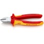 Бокорезы VDE L-180мм твердость кромок 62 HRC хром. Knipex KN-7006180SB