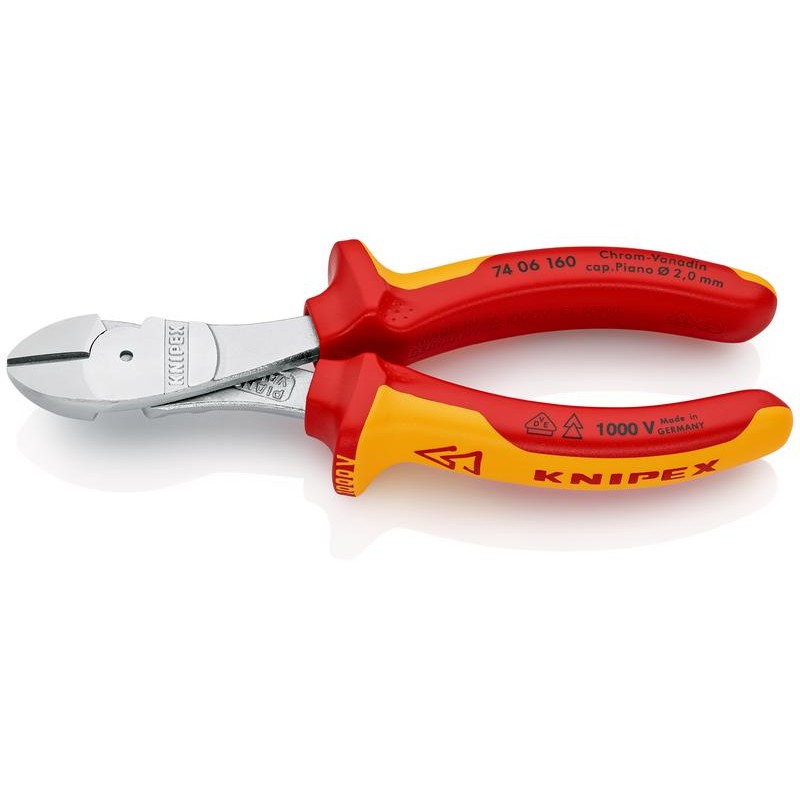 Бокорезы особой мощности VDE 2 L160 KNIPEX KN-7406160 Бокорезы особой мощности VDE 2 L160 KNIPEX KN-7406160