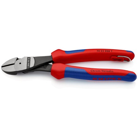 Бокорезы особой мощности L200 голова 12град. крепление для страховки KNIPEX KN-7422200T
